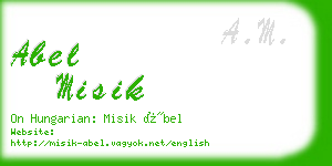 abel misik business card